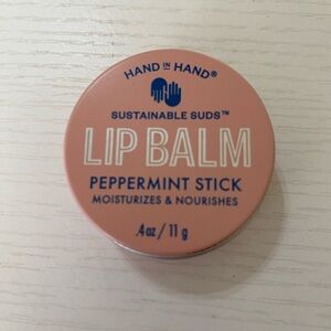 Hand in Hand Peppermint Stick Lip Balm Tin NWT